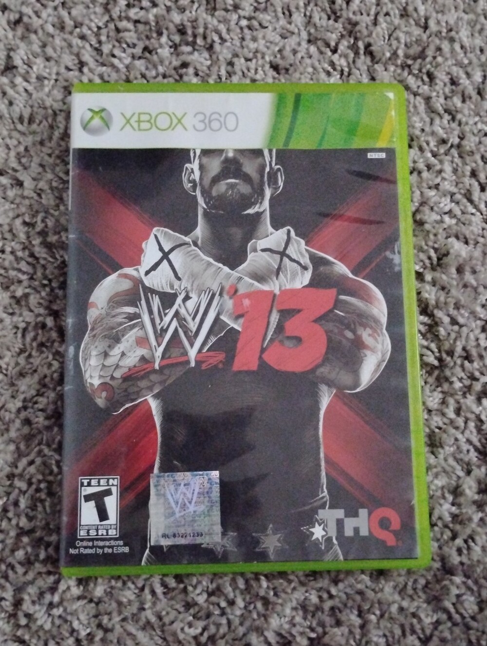 WWE '13 (Microsoft Xbox 360) - Authentic THQ Release (Disc & Case)